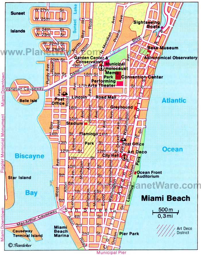 Miami Karte Landkarte