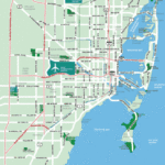 Miami Map Tourist Attractions TravelsFinders Com