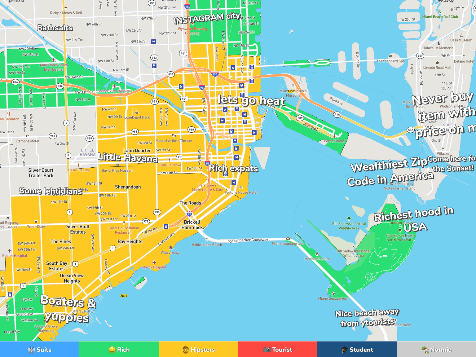 Miami Neighborhood Map