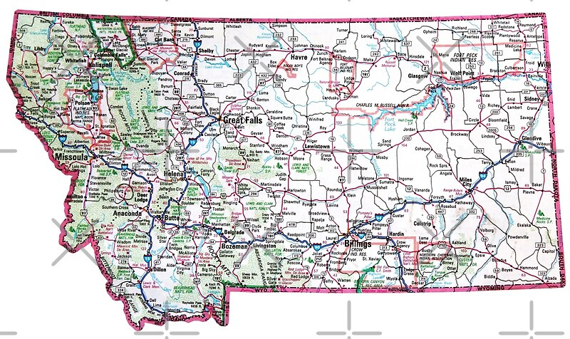  Montana Roadmap By Havocgirl Redbubble
