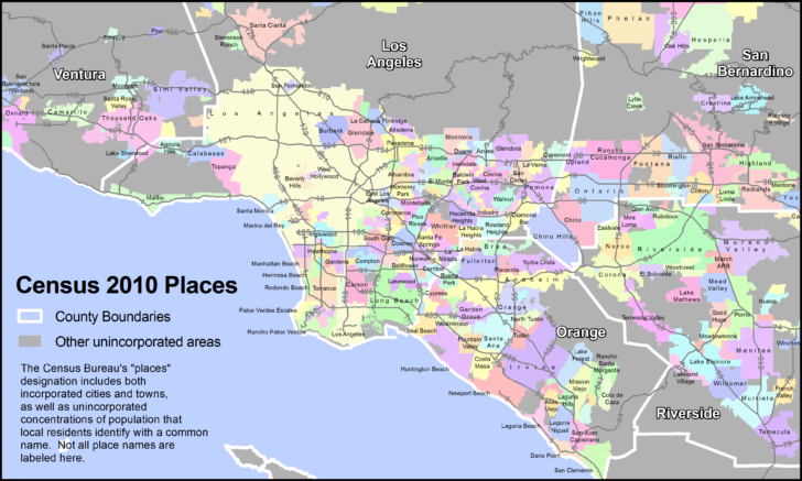 California Metro Area Map