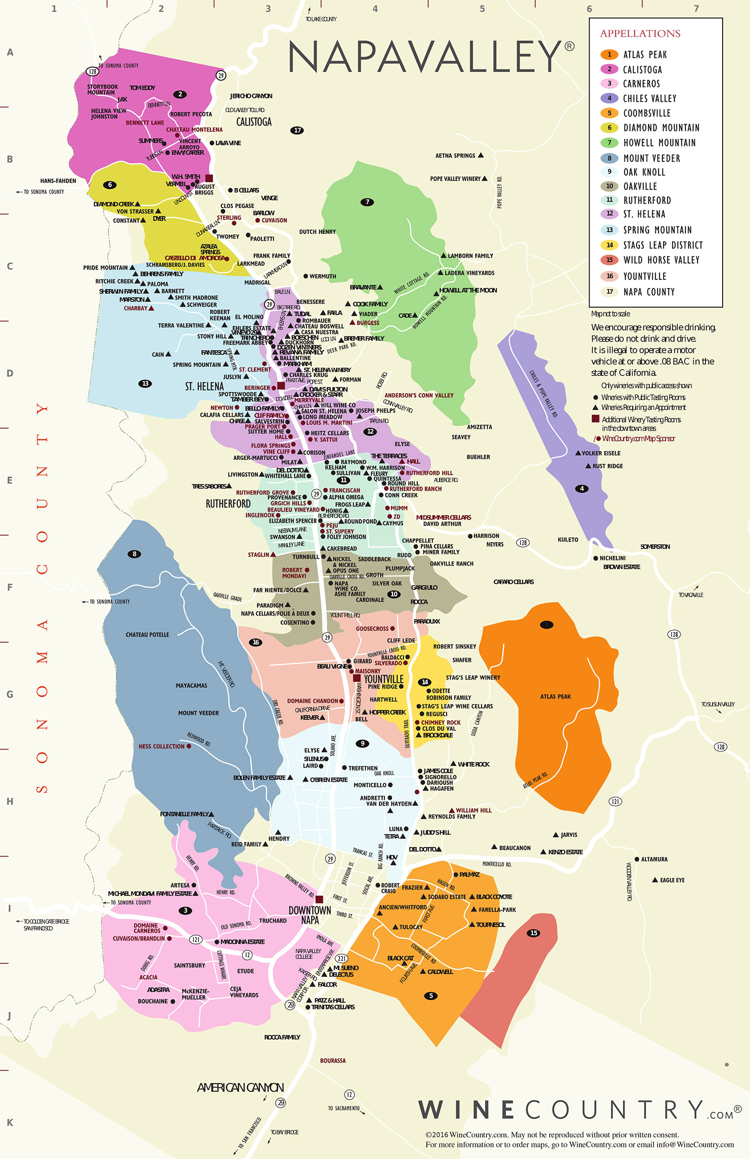 Napa Valley Map AFP CV