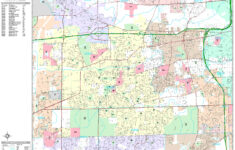 Naperville Illinois Wall Map Premium Style By MarketMAPS