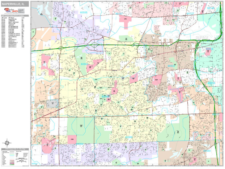 Printable Map Of Naperville Il