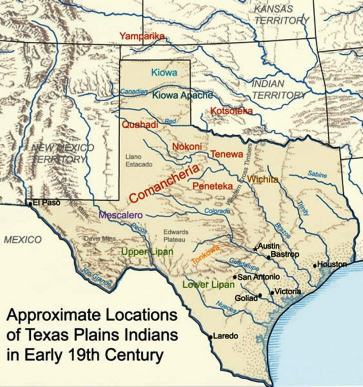 Native American Reservations In Texas Map