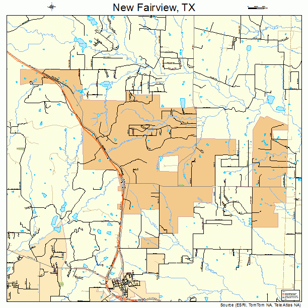 New Fairview Texas Street Map 4850920