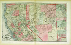 New Rail Road And County Map Of Northern California And Nevada By