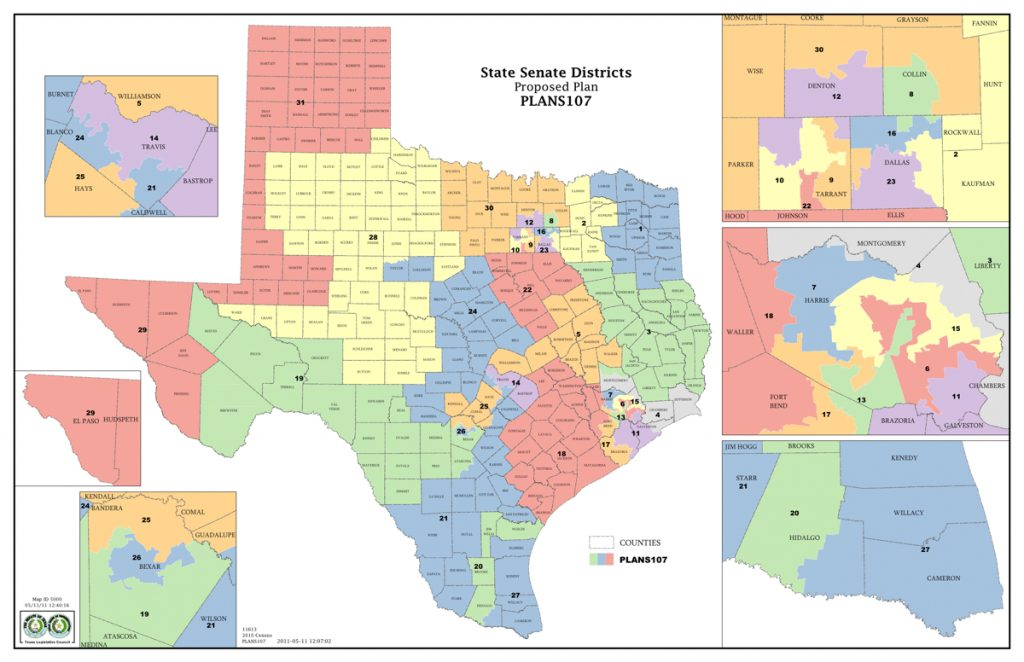 New Texas Senate District Maps Proposed The Texas Tribune Texas 
