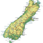 New Zealand South Island Tourist Map Tourist Map Of New Zealand South