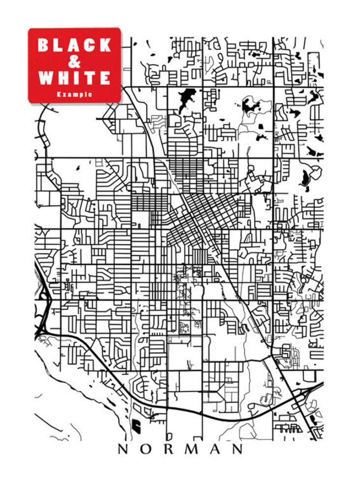 Free Printable City Map Of Norman Ok