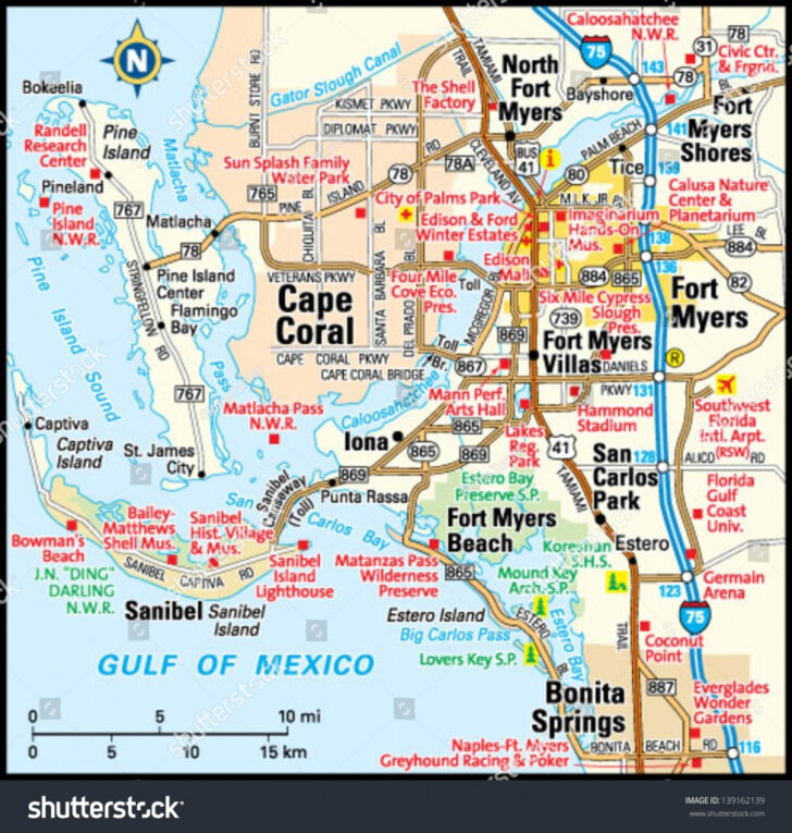 Map Of North Fort Myers, Fl