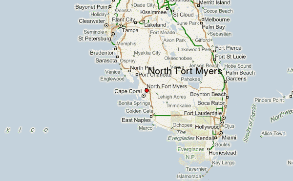 North Fort Myers Florida Map