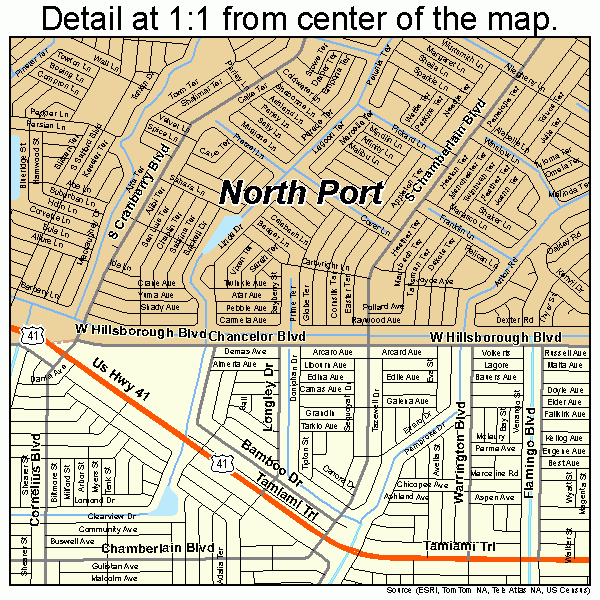 North Port Florida Street Map