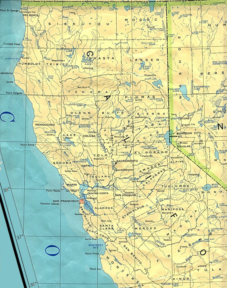 Map Of Northern California