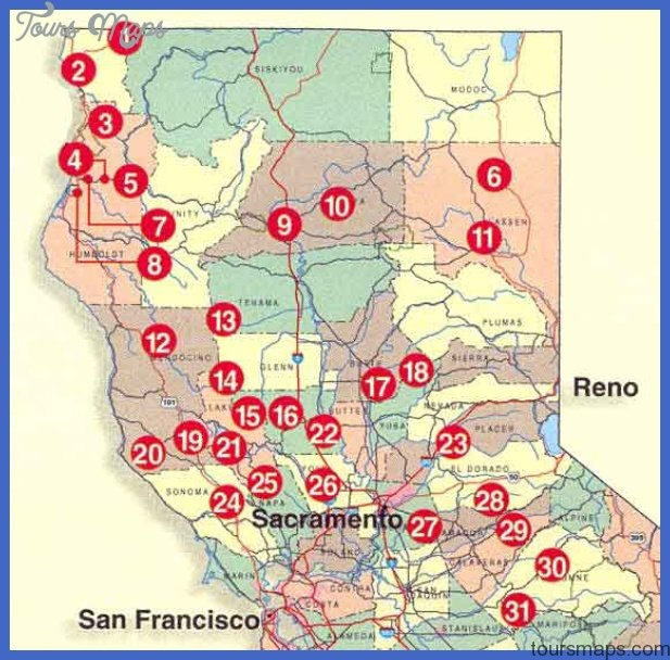 Map Of Indian Casinos In California  Wells Printable Map