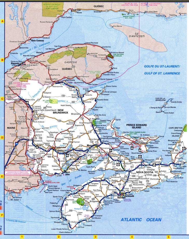 Driving Map Of Nova Scotia Printable