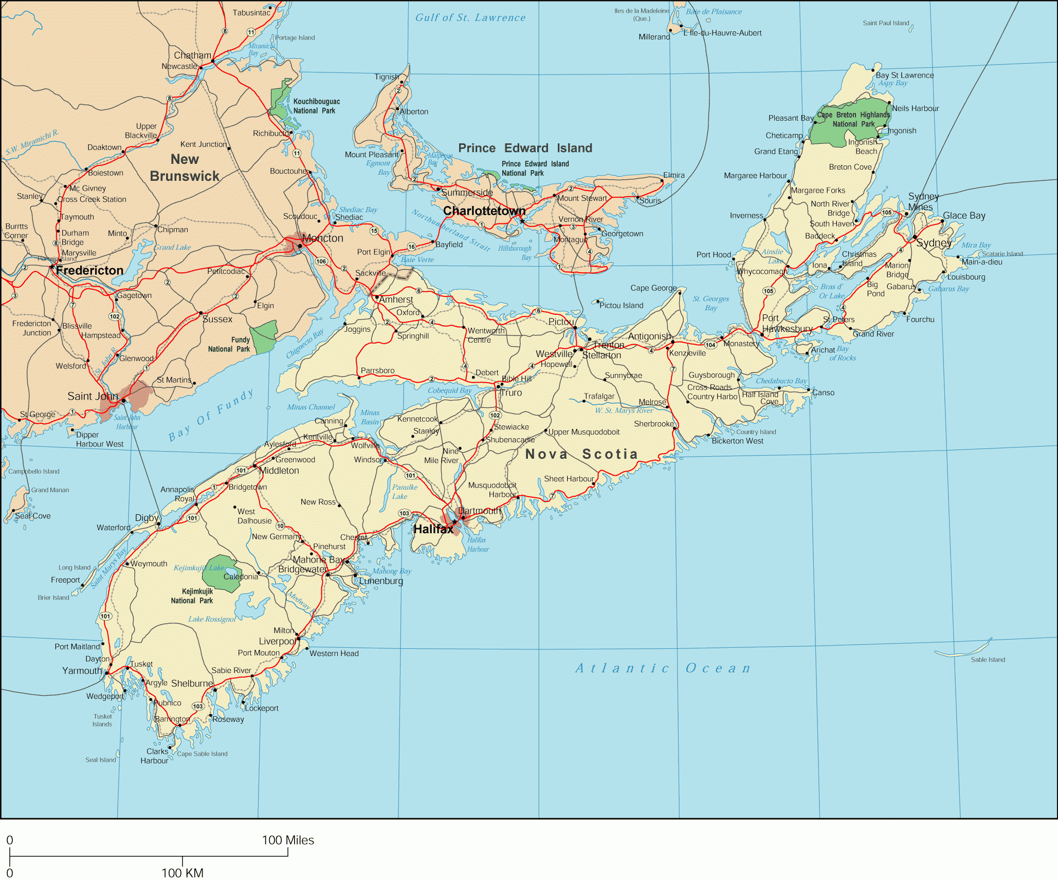 Nova Scotia Map Nova Scotia Canada Mappery