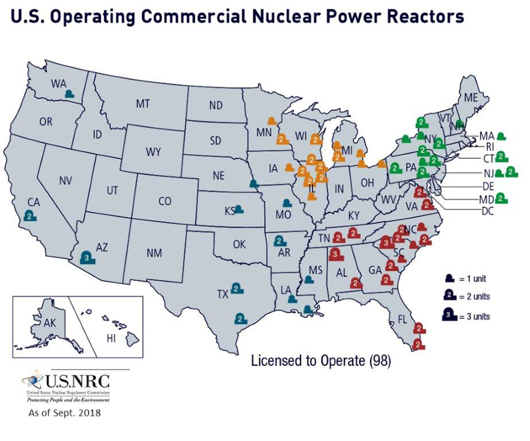 Nuclear Power Plants In Florida Map Printable Maps