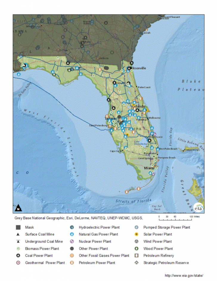 Nuclear Power Plants Florida Map