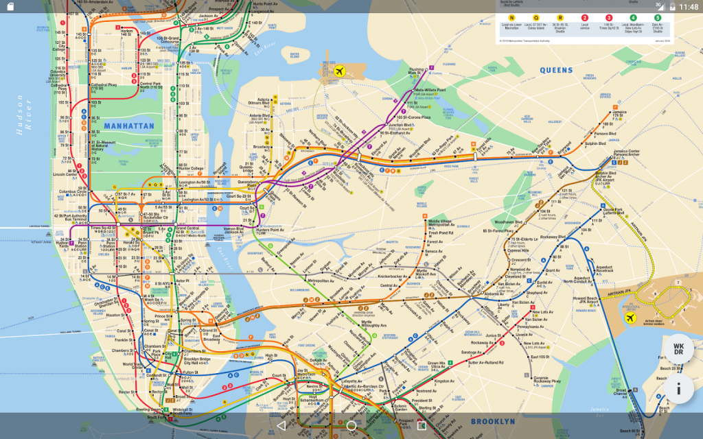 Nyc Subway Map Manhattan Only Printable Free Printable Maps