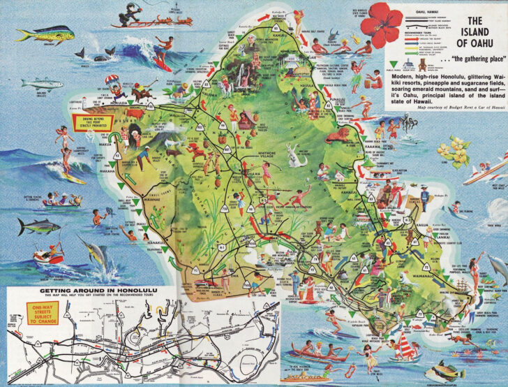 Printable Map Of Oahu Attractions