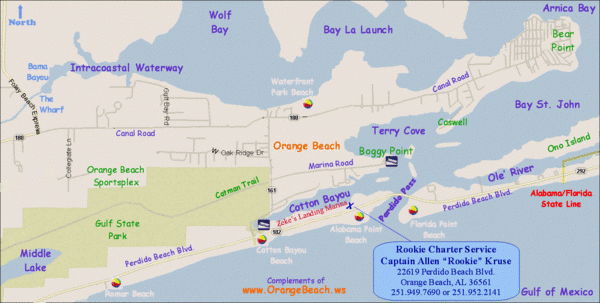 Orange Beach Florida Beach Tourist Map Orange Beach FL Mappery