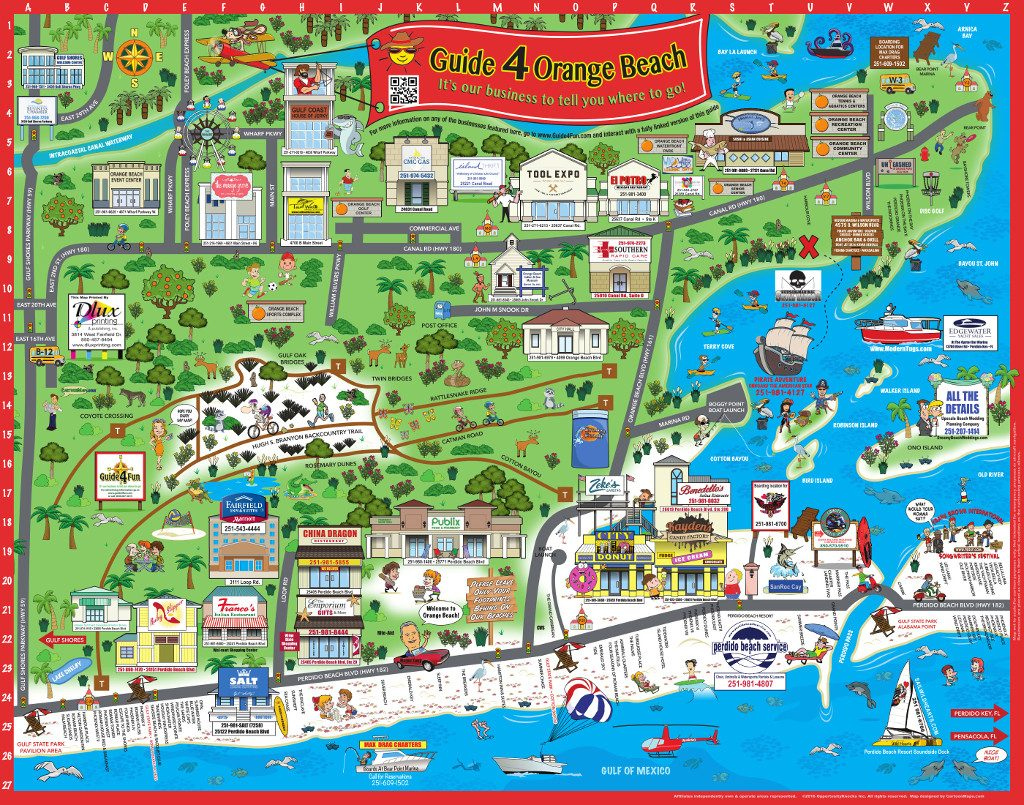 Orange Beach Zoom in Map Perdido Key Orange Beach Things To Do Maps