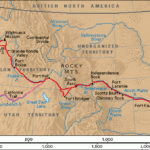 Oregon Trail And California Gold Rush Map California Trail Oregon