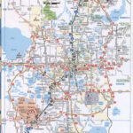 Orlando FL Road Map Printable Map Highway Orlando City Surrounding Area