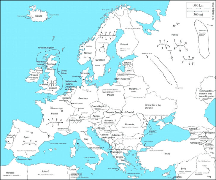 Maps Europa Free Printable