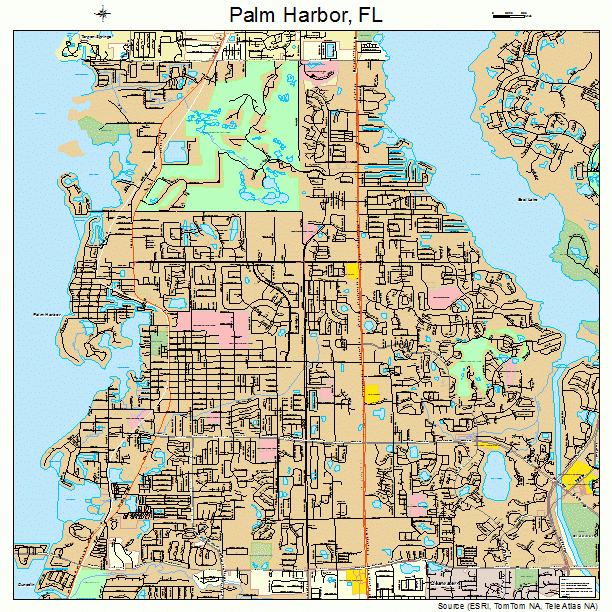 Palm Harbor Fl Map