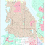 Palm Harbor Florida Wall Map Premium Style By MarketMAPS