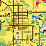 Palm Springs Desert Resorts Visitor S Map Palm Springs Map Palm