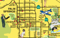 Palm Springs Desert Resorts Visitor s Map Palm Springs Map Palm
