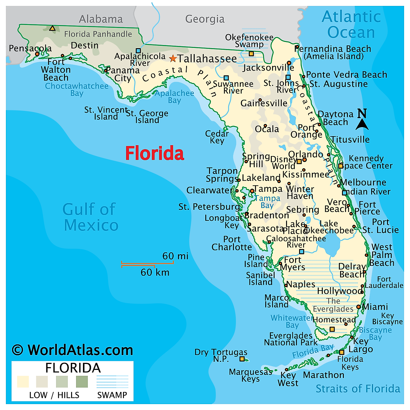 Panhandle Of Florida Map Image Florida Map