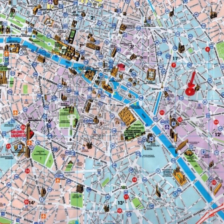 Printable Paris Map