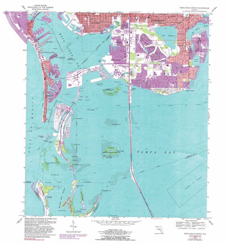 Printable Map Of Passe Grille Fl