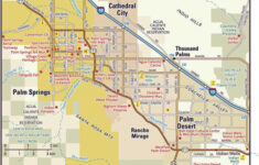 Photographic Print Of Palm Springs Area Map Print 14431429 Print