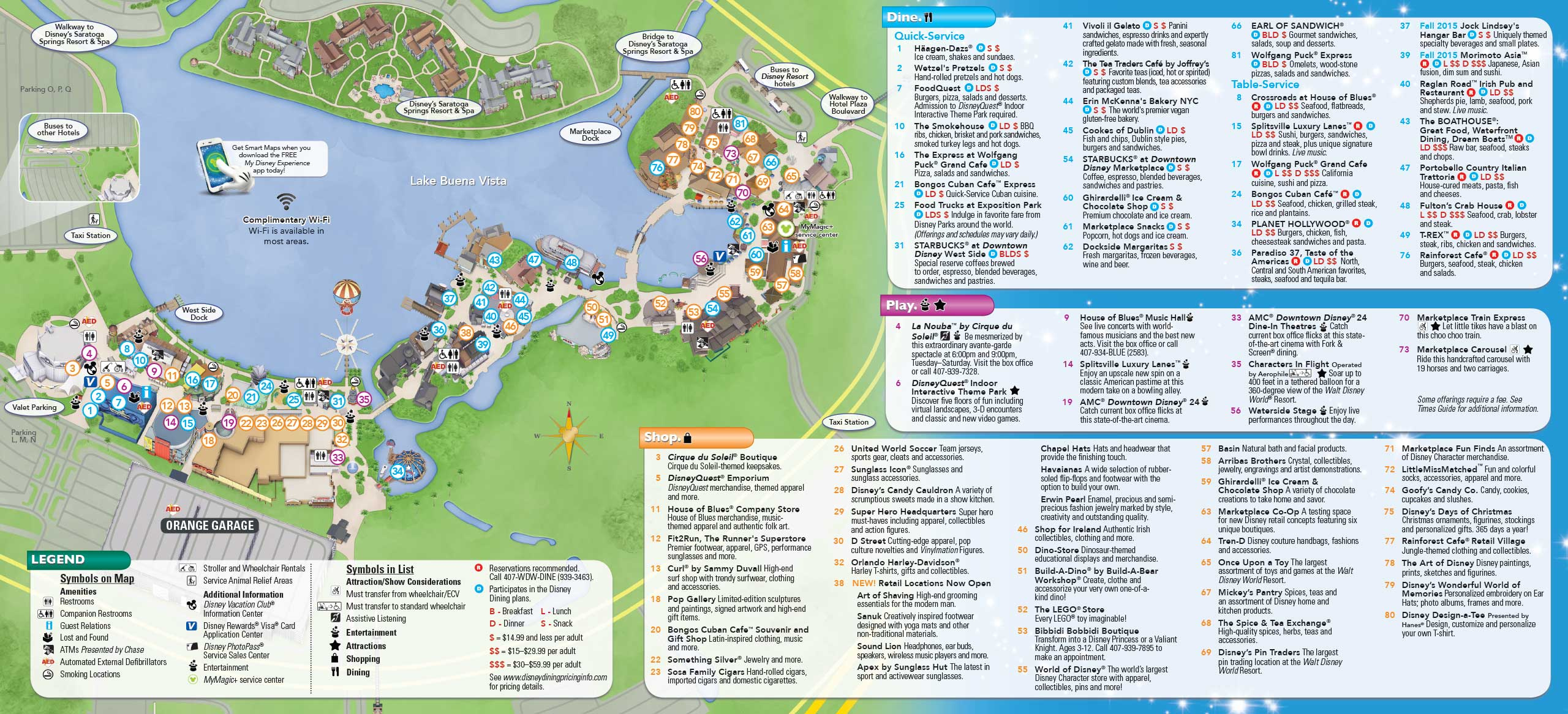 PHOTOS New Downtown Disney Guide Map Includes Disney Springs Name And 