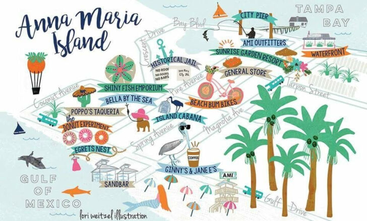 User-Friendly Printable Map Of Anna Maria Island