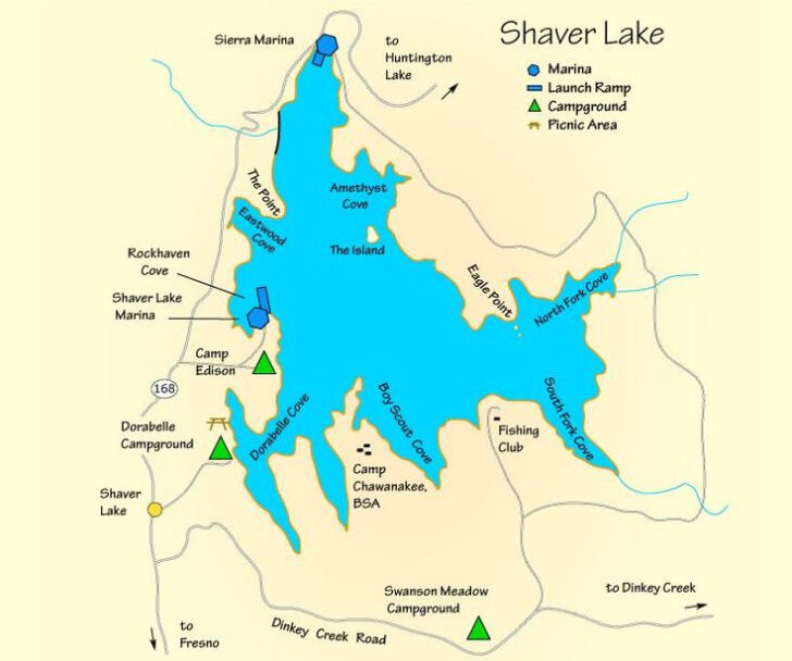 California Journal Maps Lakes