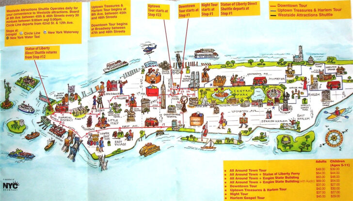 5 Points Ny Tourist Map Printable