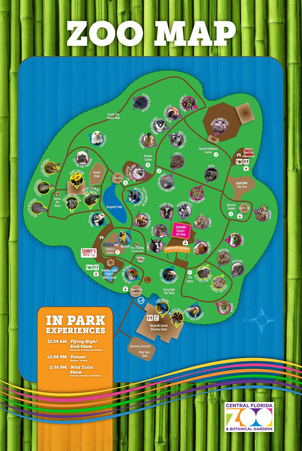 Plan Your Zoo Trip Downloadable Map Of Central Florida Zoo