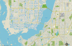 Political Map Of Cape Coral FL Print Wall Art Walmart Walmart