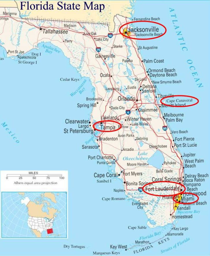 Map Of Cruise Ports In Florida
