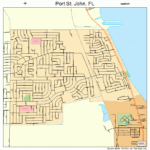 Port St John Florida Street Map 1258700