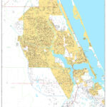 Port St Lucie Florida Wall Map Basic Style By MarketMAPS