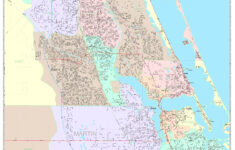Port St Lucie Florida Wall Map Color Cast Style By MarketMAPS
