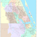 Port St Lucie Florida Wall Map Color Cast Style By MarketMAPS