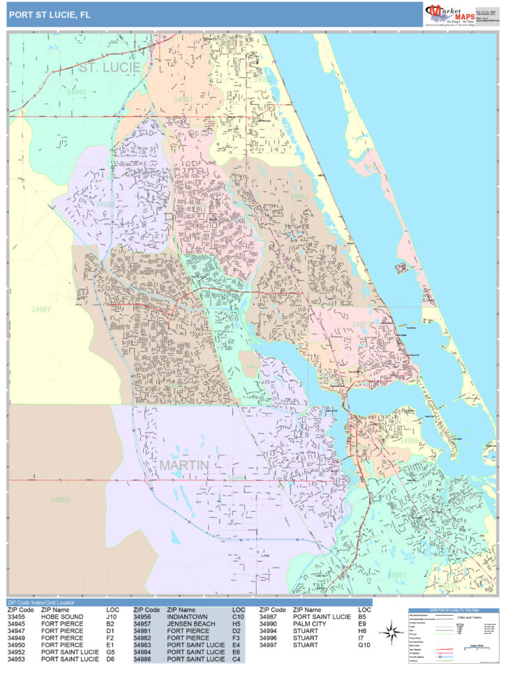 Map Of Florida With Port St Lucie